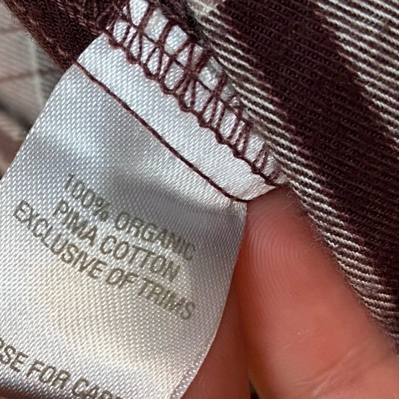 Garnet Hill Essential Long 100% ORGANIC PIMA Cotton Tunic Button Down - Picture 4 of 6